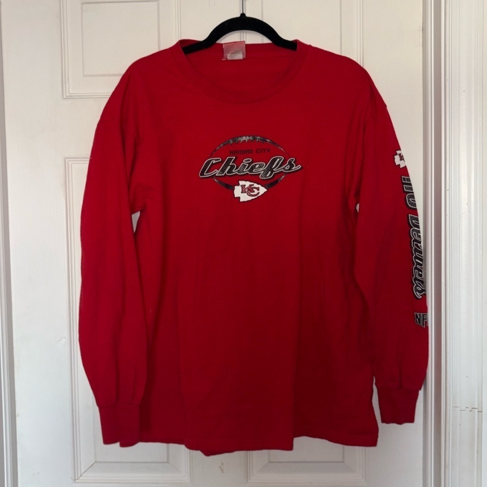 Kansas City Chiefs 116 Decibels Long Sleeve T-Shirt Super Bowl Red Size L